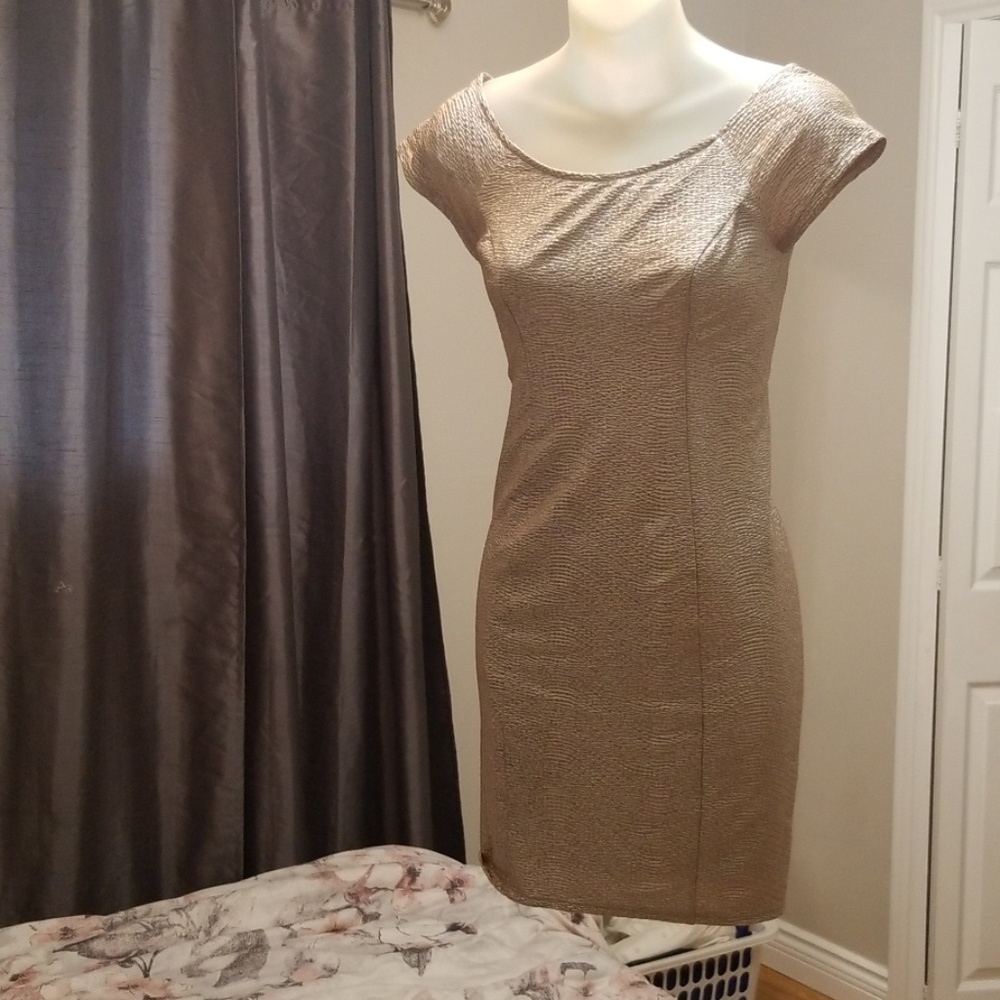 Gold Guess Mini Dress
